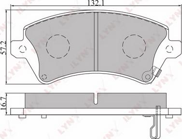 LYNXauto BD-7540 - Brake Pad Set, disc brake autospares.lv