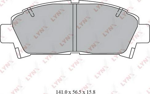 LYNXauto BD-7558 - Brake Pad Set, disc brake autospares.lv