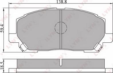 LYNXauto BD-7506 - Brake Pad Set, disc brake autospares.lv