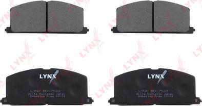 LYNXauto BD-7533 - Brake Pad Set, disc brake autospares.lv