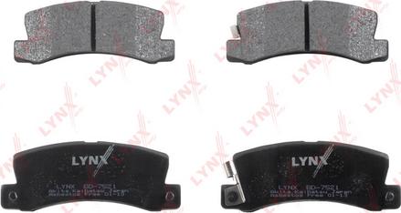 LYNXauto BD-7521 - Brake Pad Set, disc brake autospares.lv