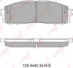 LYNXauto BD-7602 - Brake Pad Set, disc brake autospares.lv