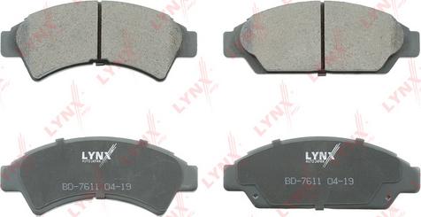 LYNXauto BD-7611 - Brake Pad Set, disc brake autospares.lv