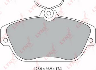 LYNXauto BD-7808 - Brake Pad Set, disc brake autospares.lv