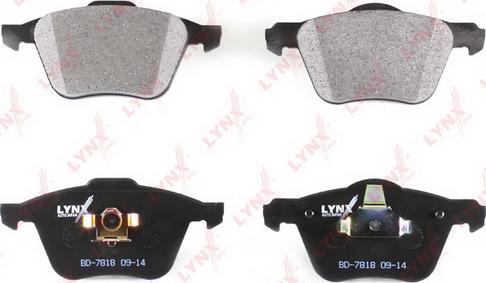 LYNXauto BD-7818 - Brake Pad Set, disc brake autospares.lv