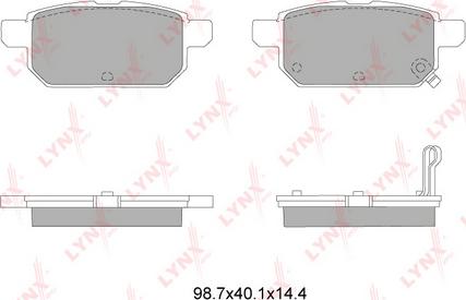 LYNXauto BD-7314 - Brake Pad Set, disc brake autospares.lv