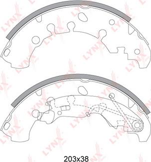 LYNXauto BS-5901 - Brake Shoe Set autospares.lv