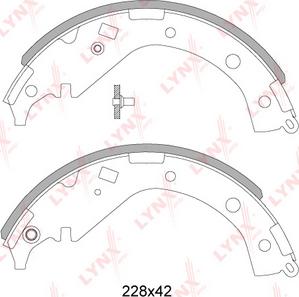 LYNXauto BS-7524 - Brake Shoe Set autospares.lv