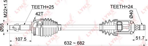 LYNXauto CD-1093A - Drive Shaft autospares.lv