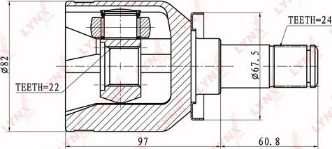 LYNXauto CI-4601 - Joint Kit, drive shaft autospares.lv