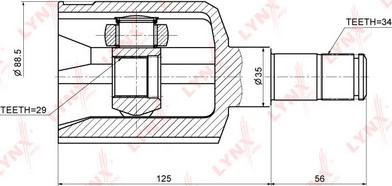 LYNXauto CI-1803 - Joint Kit, drive shaft autospares.lv