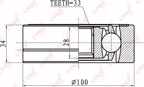 LYNXauto CI-8009 - Joint Kit, drive shaft autospares.lv