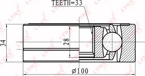 LYNXauto CI-8015 - Joint Kit, drive shaft autospares.lv