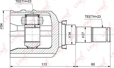 LYNXauto CI-3718 - Joint Kit, drive shaft autospares.lv