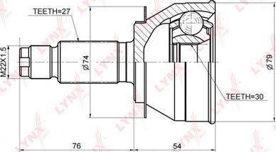 LYNXauto CO-3679 - Joint Kit, drive shaft autospares.lv