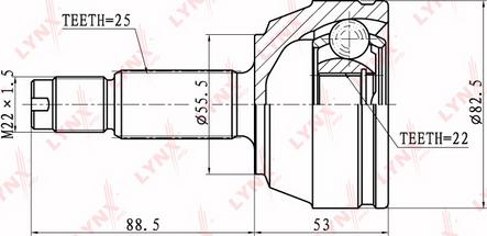 LYNXauto CO-3004 - Joint Kit, drive shaft autospares.lv