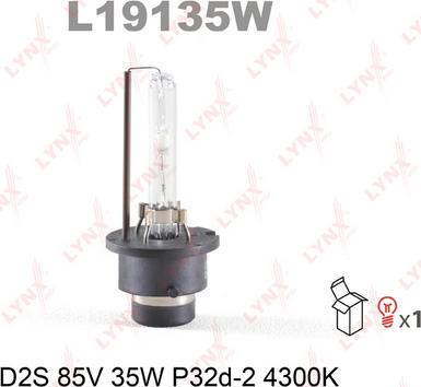 LYNXauto L19135W - Bulb, spotlight autospares.lv