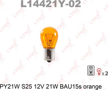 LYNXauto L14421Y-02 - Bulb autospares.lv