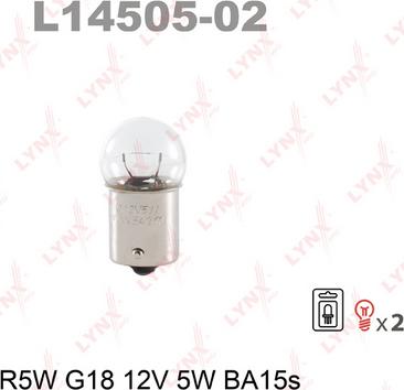 LYNXauto L14505-02 - Bulb autospares.lv