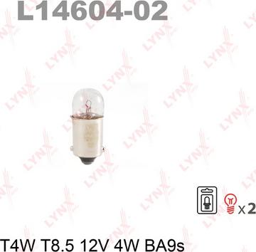 LYNXauto L14604-02 - Bulb autospares.lv