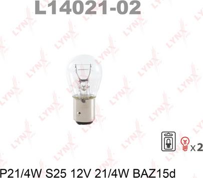 LYNXauto L14021-02 - Bulb autospares.lv