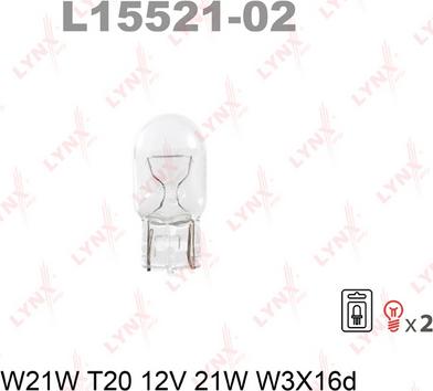 LYNXauto L15521-02 - Bulb autospares.lv
