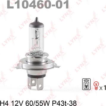 LYNXauto L10460-01 - Bulb, spotlight autospares.lv