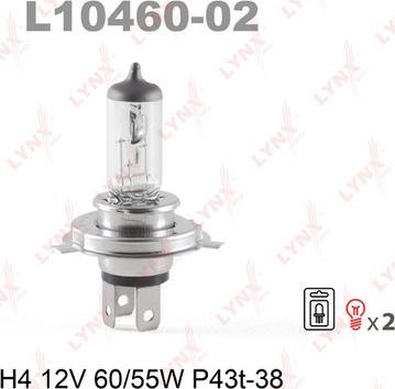 LYNXauto L10460-02 - Bulb, spotlight autospares.lv