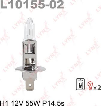 LYNXauto L10155-02 - Bulb, spotlight autospares.lv