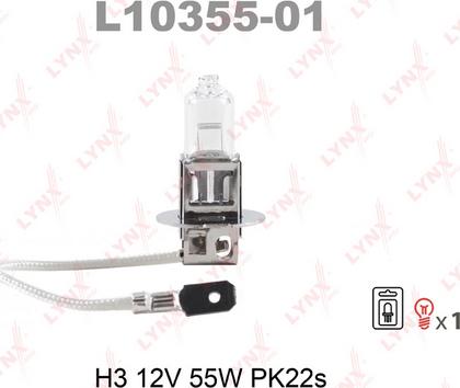 LYNXauto L10355-01 - Bulb, spotlight autospares.lv