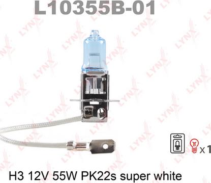 LYNXauto L10355B-01 - Bulb, spotlight autospares.lv