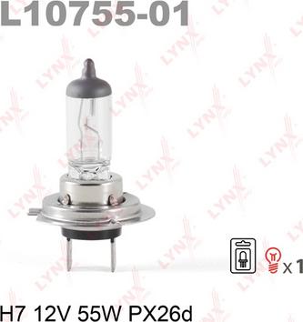 LYNXauto L10755-01 - Bulb, spotlight autospares.lv