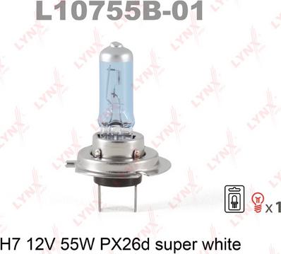 LYNXauto L10755B-01 - Bulb, spotlight autospares.lv