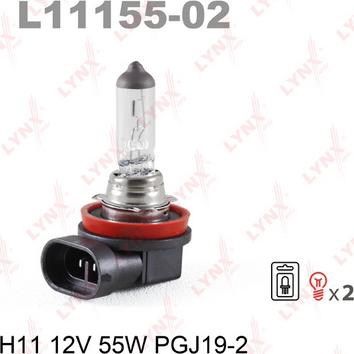 LYNXauto L11155-02 - Bulb, spotlight autospares.lv
