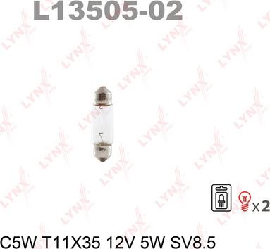 LYNXauto L13505-02 - Bulb autospares.lv