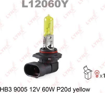 LYNXauto L12060Y - Bulb, fog light autospares.lv