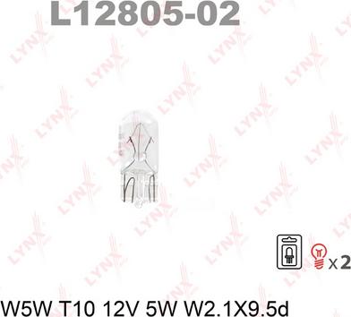 LYNXauto L12805-02 - Bulb autospares.lv