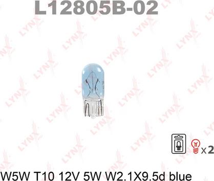 LYNXauto L12805B-02 - Bulb autospares.lv