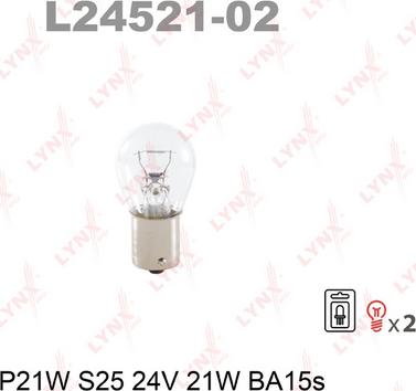 LYNXauto L24521-02 - Bulb autospares.lv