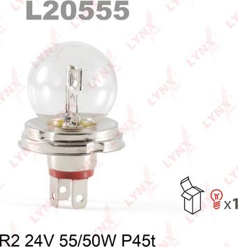 LYNXauto L20555 - Bulb, spotlight autospares.lv