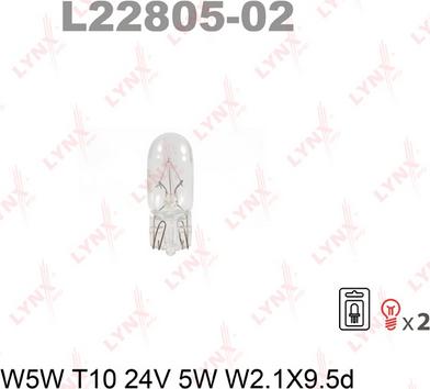 LYNXauto L22805-02 - Bulb autospares.lv