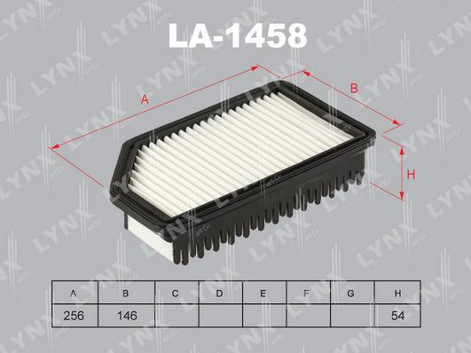 LYNXauto LA-1458 - Air Filter, engine autospares.lv