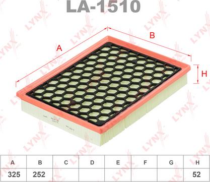 LYNXauto LA-1510 - Air Filter, engine autospares.lv