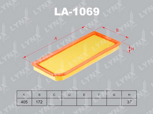 LYNXauto LA-1069 - Air Filter, engine autospares.lv