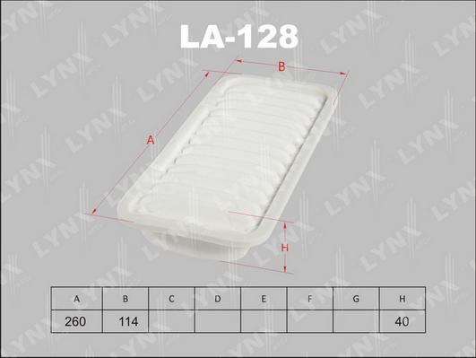 LYNXauto LA-128 - Air Filter, engine autospares.lv