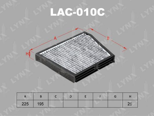 LYNXauto LAC-010C - Filter, interior air autospares.lv