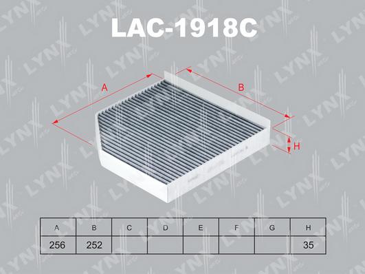 LYNXauto LAC-1918C - Filter, interior air autospares.lv