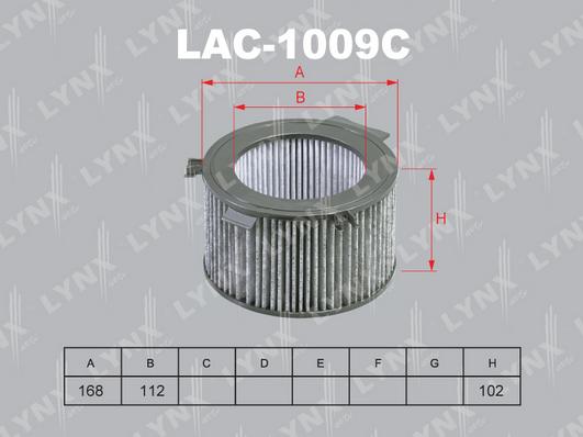 LYNXauto LAC-1009C - Filter, interior air autospares.lv