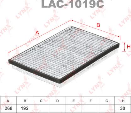 LYNXauto LAC-1019C - Filter, interior air autospares.lv