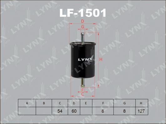 LYNXauto LF-1501 - Fuel filter autospares.lv